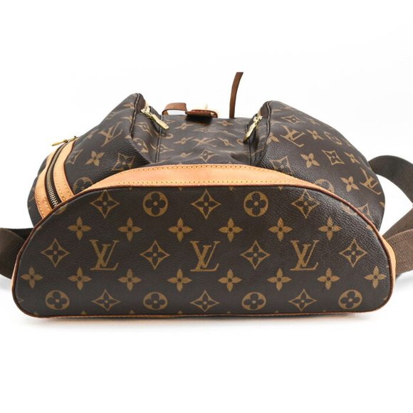LOUIS VUITTON Brown Monogram Leather Backpack - Picture 5 of 16